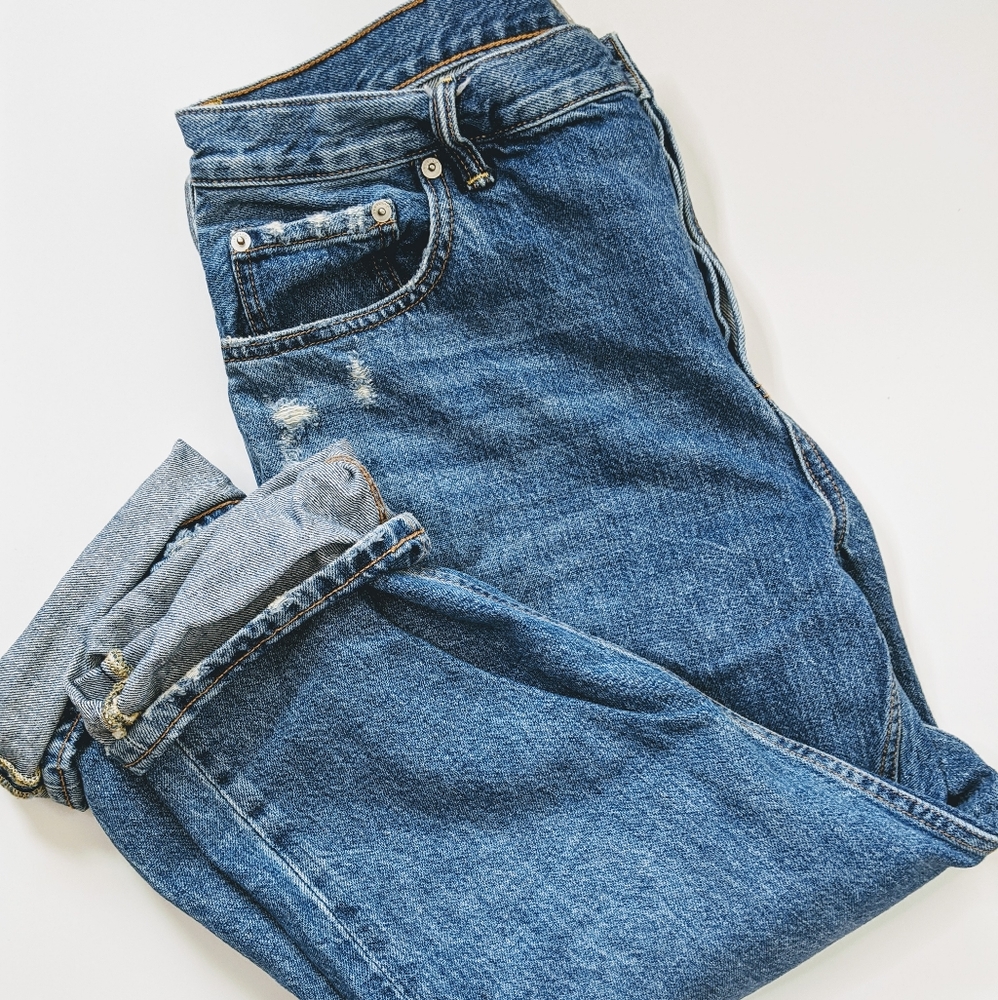 Everlane boyfriend cotton button-fly jeans sz 32